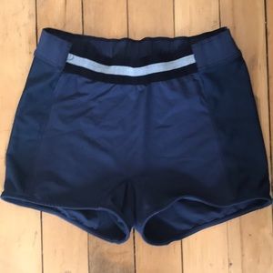 Tracksmith Navy Blue workout spandex